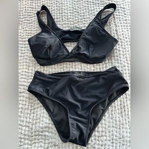 SUZANNE BETRO Ladies  Women’s Size Small Black Swim Suit Bikini Sheer In…